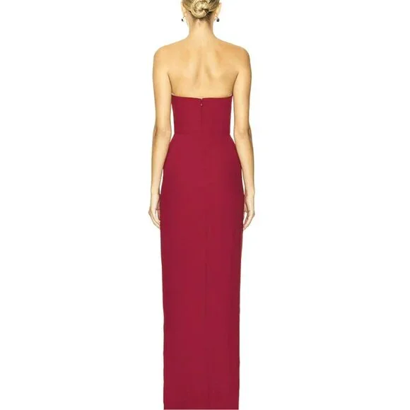 open lace back dress Amanda Uprichard Arely Mini Dress